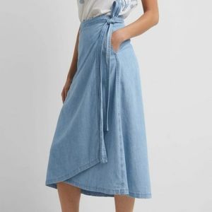 GAP Denim Wrap Skirt